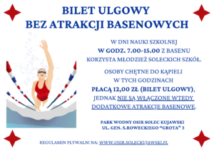 Oferta: Bilet bez atrakcji basenowych