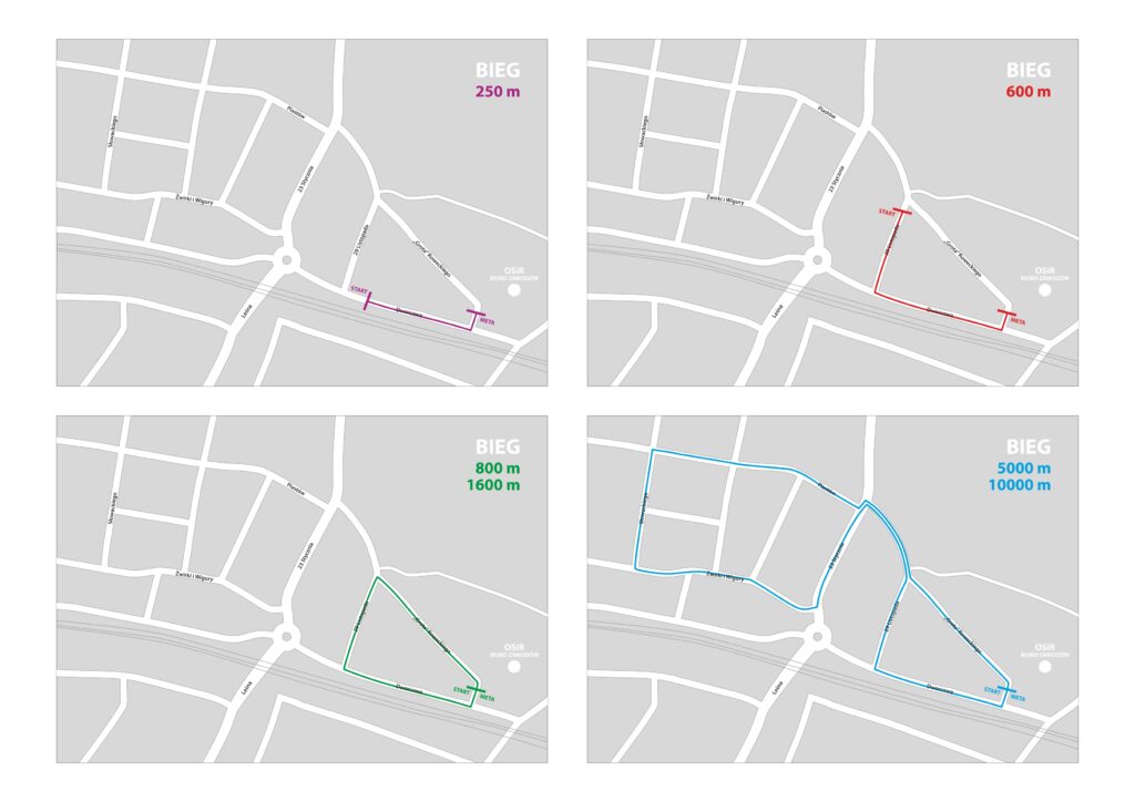 Mapki biegów ulicznych