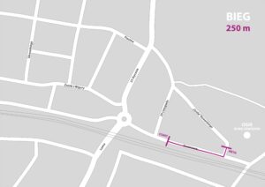 Mapki biegów ulicznych 250 metrów