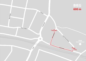 Mapki biegów ulicznych 600 metrów